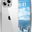 Vakoo Case for iPhone 15 Pro Max | Clear Anti-Yellowing, Hard Back, Military-Grade Drop Protection, Supports Wireless Charging - Transparent
