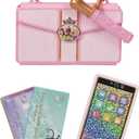 Disney Princess Style Collection Phone Includes 1 Play Phone, 1 Clutch Case, 1 Play Lip Gloss with Lid and 2 Play Credit Cards