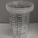 50pcs Paint Mixing Calibrated Cup Plastic Paint Mixing Cups 600ml Mixing Pots