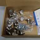 Ravinte 20 Pack Solid Single Hole Kitchen Round Cabinet Knobs Brushed Nickel Pulls Drawer Knobs Kitchen Cabinet Hardware Handles