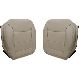 Driver & Passenger Bottom Leather Replacement Seat Covers Tan Compatible with Mercedes-Benz ML 320 ML 350 ML 450 2009 2010 2011 2012 2013
