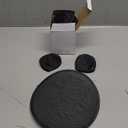 Gejoy Foldable Flying Disc Fans Bulk with Bags 9.8 Inch DIY Sublimation Handheld Cooling Fan Beach Flying Disc for Summer Outdoor Games Activities Birthday Wedding Party Favors (Black Color)