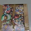 36PCS Wooden Gingerbread Man Ornaments - 12 Unique Festive Designs for Christmas Tree & Holiday Decor