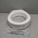 Carex Toilet Seat Riser, Round Raised Toilet Seat Adds 3.5 inches to Toilet Height, for Assistance Bending or Sitting, 300 Pound Weight Capacity Toilet Riser