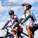 GOUNOD Arm Sleeves for Men Women,Compression Sleeves to Cover Arms for Men Working,Sun Sleeves for Men UV Protection (4 Pairs:2 Pairs Black,2 Pairs White)