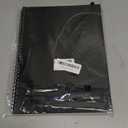 Planner Undated, Asten Daily Planner Agenda with To Do List, Hourly Schedules for Women and Men, Spiral Appointment Book with Elastic Closure, Inner Pocket 8.5" x 11" (Black) (A4)