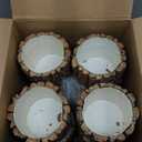 12 Pcs Wooden Vase for Centerpieces Woodland Table Decor Wooden Flower Vase Rustic Bark Stump Buckets Vintage Wood Planter Pots for Garden Party Wedding Window Home Farmhouse (Large)