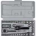 Performance Tool W1173 SAE/Metric 40-Piece SAE and Metric Socket Set, 1/4-Inch & 3/8-Inch Drive