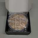 Absorbent Coasters for Drinks with Holder, Set of 6 Farmhouse Coasters, Silicone Coaster with Soft Felt Insert, Round, Housewarming Gifts (4.3 inch Coasters with 4.5 inch Holder, Farmhouse Style-02)