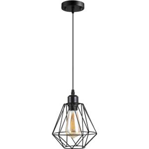 1 Pack Black Pendant LightIndustrial Farmhouse Pendant Light Bathroom Hanging Ceiling Lamp FixturesPendant Lights Kitchen IslandModern Kitchen Pendant Lightst,Kitchen Pendant Lights (LD002)