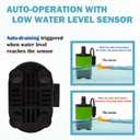 Automatic Submersible Pump With Level Sensor,5 FT Height Fountain Water Pump For Pond, Aquariums,Fish Tank, Hydroponics,Auto Shut off, WP01