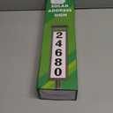 Eyrosa Solar Illuminated LED Lighted Address Sign, House Numbers for Outside Yard Home, Numbers Plaque Outdoor Waterproof, Black