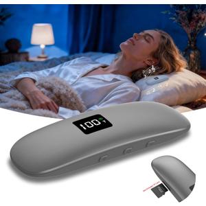 ByteWave Bone Conduction Under Pillow Sleep Speaker, UltraThin Wireless Bluetooth 5.3 Mini Pillow Speaker with LED Display,TF Card,AutoOff, Private Design for Side & Light Sleepers Bedside Listening