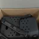 Simple Modern Getaway Backpack | Waterproof Material EVA Bag with Zipper Pocket for Beach, Pool, Boat, Travel | Durable and Lightweight | 23L | Midnight Black (Adult Large)