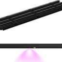 APPECK 50ft Track Kit for Permanent Outdoor Lights Pro C5106, 13pcs Aluminum Channel for RGBCW Dual Lens Smart Eaves Lights, Black