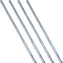15 Inch Rebar Stakes 4 Pack Ground Rebar Stake Heavy Duty Ground Anchor Long Straight Steel Stakes Plant Support Stake for Concrete Timber Garden Plant