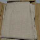 Fitable Nature Faux Linen Tablecloths Rectangle 60 x 84 Inch - 2 Pack Neutral Table Clothes for 4-6 Foot Tables, Wrinkle-Proof Faux Burlap Table Cover for Dining, Farmhouse, Outdoor Picnic, Camping