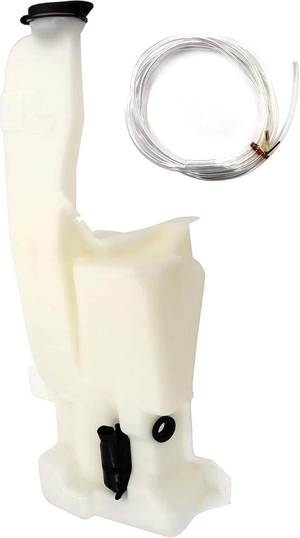 Perfit Liner Windshield Washer Reservoir Tank w/Cap and Pump Compatible with 1999-2006 Chevy Silverado GMC Sierra 1500 2500 HD 3500 2007 Classic Fits 12487670 GM1288121