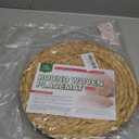 UniGreen Home & Garden Mix Woven Placemat Set of 6, 13.5 inches, Dia 12inches, Natural, MixPlacemat-13.5inch