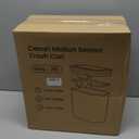 Cesun Motion Sensor Trash Can, 5 Gallon Automatic Bathroom Garbage Can with Lid, Touchless Smart Plastic Slim Wastebasket for Bathroom, Office, rv, Bedroom, Living Room, White