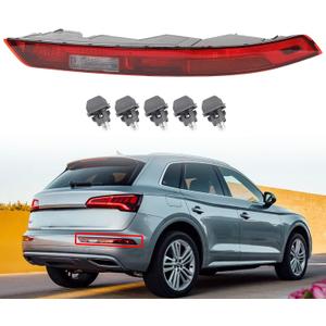 Dasbecan Rear Bumper Reflectors Light Stop Brake Tail Lights Compatible with Audi Q5 2017 2018 80A945070A (Right Passenger Side)