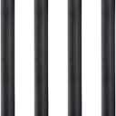 PIPE DECOR 3/4 x 18 Black Steel Plumbing Pipe, Pre Cut, Industrial Steel Grey Fits Standard 3/4 Inch Threaded Black Malleable Iron Fittings, Build Vintage DIY Furniture, 4 Pack