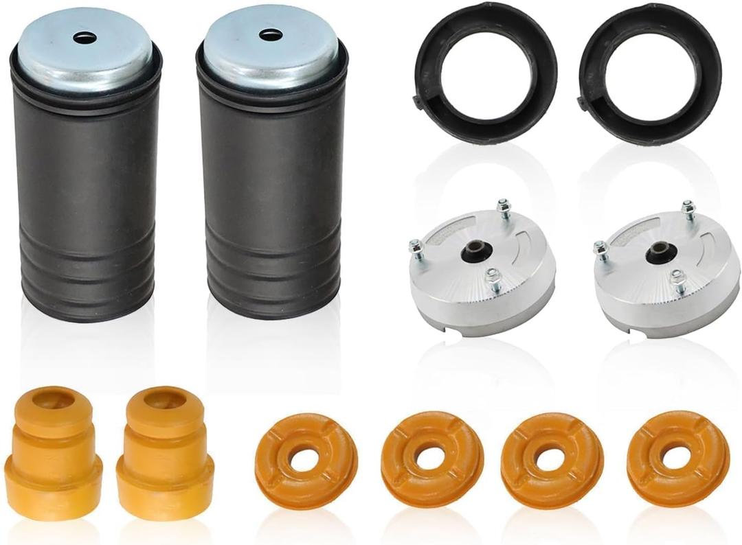 Front Shock Strut Top Mounts Support Upper Lower Bump Stop 31336774738 31336776391 Compatible with X5 E70 X6 E71