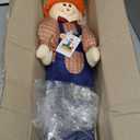 33'' Standing Scarecrow, Backyard Expressions Fall Decor Stuffed Legs Arms Scarecrows for Thanksgiving 85cm Boy Scarecrow