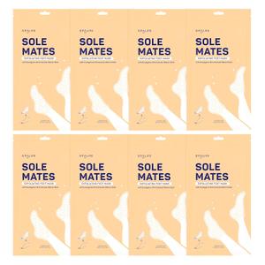SpaLife Beauty Sole Mates Exfoliating Foot Masks For Callus Removal with Macadamia Oil, Walnut Shell, and Eucalyptus Oil  8 Pack