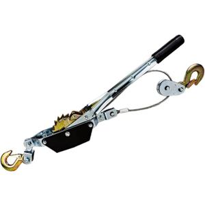 Pulling Winch 2 Ton Hand Wire Puller Winch Ratchet Cable Puller, Power Puller Cable Tightener 2 Hooks Ideal for Vehicle Rescue