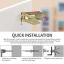 150 Pcs Self Drilling Drywall Anchors with Screws Kit, Zinc Plated Steel Wall Anchors and Self Tapping Screws Heavy Duty, No Drill Or Holes in Wall, for TV, Shelf Straps,Bike,Cabinets (150)