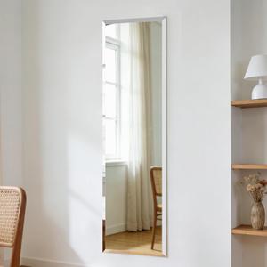 Frameless Mirror Full Length 56x16| Wall Mount Mirror Full Length Beveled Edge Rectangle Mirrors Large Wall Mirror for Bedroom Bathroom Living Room
