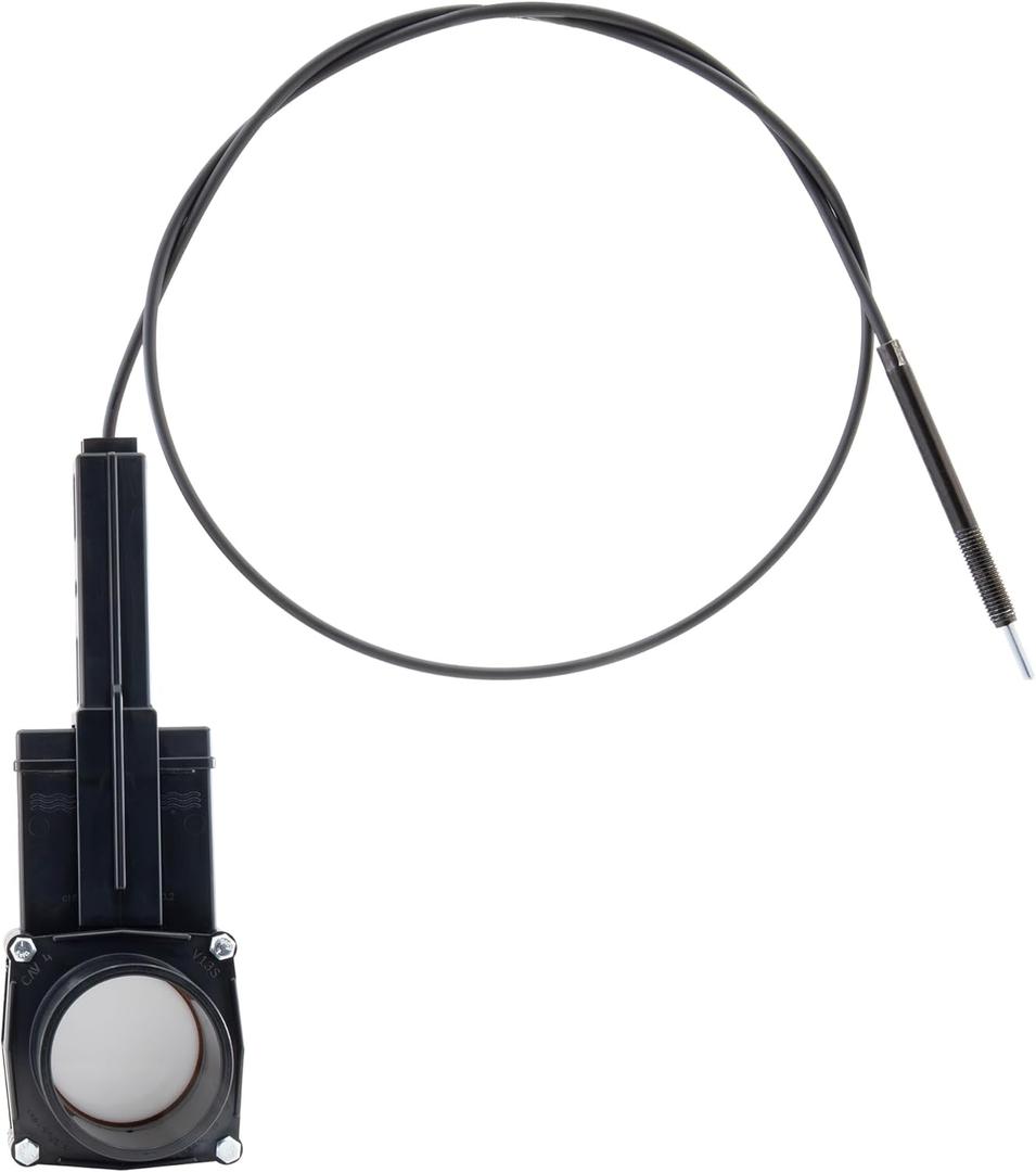 3" x 48" Cable Waste Valve | RV, Camper, Mobile Home tank valve | 4-ft release handle