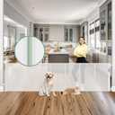 Reinforced 200 Inch Retractable Baby Gates Extra Wide Baby Gate Long Gate for Dogs No Sag, No Wrinkle Mesh Gates for Kids or Pets with Reinforced Strips Prevent Kids/Pets from Crawling Through, White