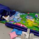 Gemscream Easter Bean Bag Toss Games with 6 Bean Bags Bunny Portable PVC Framed Cornhole Game Set for Easter Family Holiday Birthday Outdoor Game Party (Pink Yellow Blue)