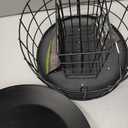 Kingsyard Mesh Caged Bird Feeders for Outdoor Hanging, Tube Squirrel Proof Bird Feeders with Tray for Small Birds Finches Bluebird, Rain Proof Covered, 4 Feeding Ports, Black