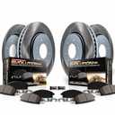 Power Stop SC6820 Front and Rear Brake Kit With Semi-Coated Brake Rotors and Ceramic Brake Pads & Hardware For Ford F-250 Super Duty 2013-2022 | Ford F-350 Super Duty 2013-2022 [Application Specific]