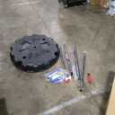 Tetherball Ball and Rope, Portable Tetherball Set with Sturdy Base, Tether Balls and Rope Set with Heavy Duty Poles for Backyard Family Kids Fun Outdoor Games