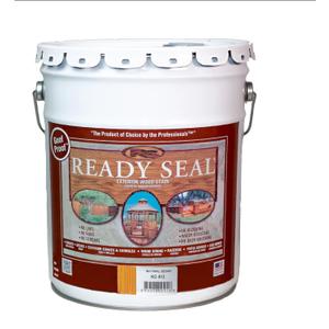 Ready Seal Exterior Wood Stain | Semi-Transparent Oil-Based Formula | Professional Grade Stain and Sealer in One | Ideal for Decks, Fences, Pergolas, Wood Siding & More | 5 Gallon | Natural Cedar