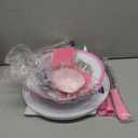 RFAQK 64PCs Cake Decorating Kit with Leveler, Baking Supplies Gift Includes Cake Stand Turntable, 24 Numbered Icing Tips, 30+1 Piping Bags, 2 Frosting Spatulas, 3 Scrappers, Video Course & Booklet (Blue)