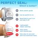 Mighty-X 100% Waterproof Cast Covers for Shower Arm - Tight Seal - 3pk Adult Reusable Cast Protectors - Half Arm Bag Sleeves