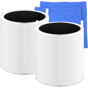 Premuim Replacement Filter Compatible with Blue Pure 511 Air Puri-Fier, 2-in-1 Filters with Particle and Activated Carbon 2 Packs
