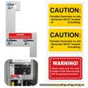 Generator Interlock for ITE, Gould, Siemens, Murray 150 or 200 Amp Panels with 1 1/4 Inches Spacing, Brushed Nickel