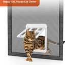 NAMSAN Cat Screen Door, Flap Opening 8.3 x 10.3 inches, Doggie Door for Screen Door, Window Cat Door Magnetic Self-Closing, Cat Door for Sliding Door, Lockable, White