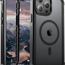 Magnetic for iPhone 13 Pro Max Case, [Compatible with MagSafe][Military Grade Drop Protection][Heavy Duty Protection][Non-Slip][Shockproof] with 2-Layer Durable Bumper Phone Case 6.7''-Black