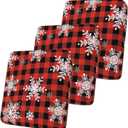 Smiry Printed Couch Cushion Covers, Stretch Soft Couch Covers for Sofa, Washable Non-Slip Sofa Slipcover Furniture Protector for Indoor and Outdoor (3 Pack, Burgundy)