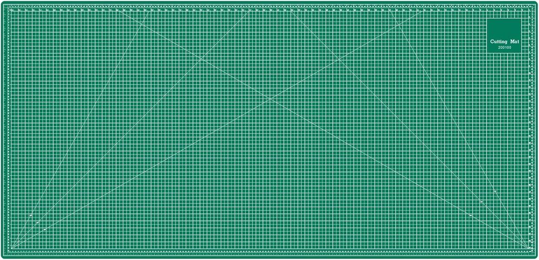 Headley Tools 39.4'' X 78.7'' Thickened Self Healing Cutting Mat, Rotary Cutting Sewing Mat for Crafts, Durable 5-Ply Table Cutting Board for Fabric Quilting Leather Hobby Project, Green