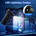 Electric Air Duster with Flashlight,180000RPM Compressed Air Duster Turbo Fan(10000mAh),Multipurpose Jet Fan, High-Speed Air Blower with 4 Gear,Electric Air Blower Duster with Assist Lighting BL01