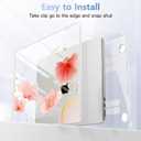 for MacBook Air 13.6 inch Case M4 M3 M2 2025 2024-2022 Release Model A3240 A3113 A2681, Sturdy Plastic Hard Shell Case for MacBook Air M2 13 inch with Touch ID, Spring Floral