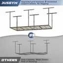 3X6FT Overhead Garage Storage Rack 450LBS Capacity, 26"-40" Height Adjust